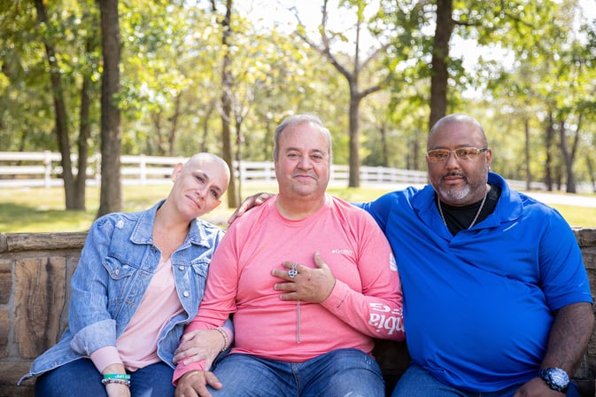 Mikie's mom Courtney, Harold, and Mikie's father, Charles