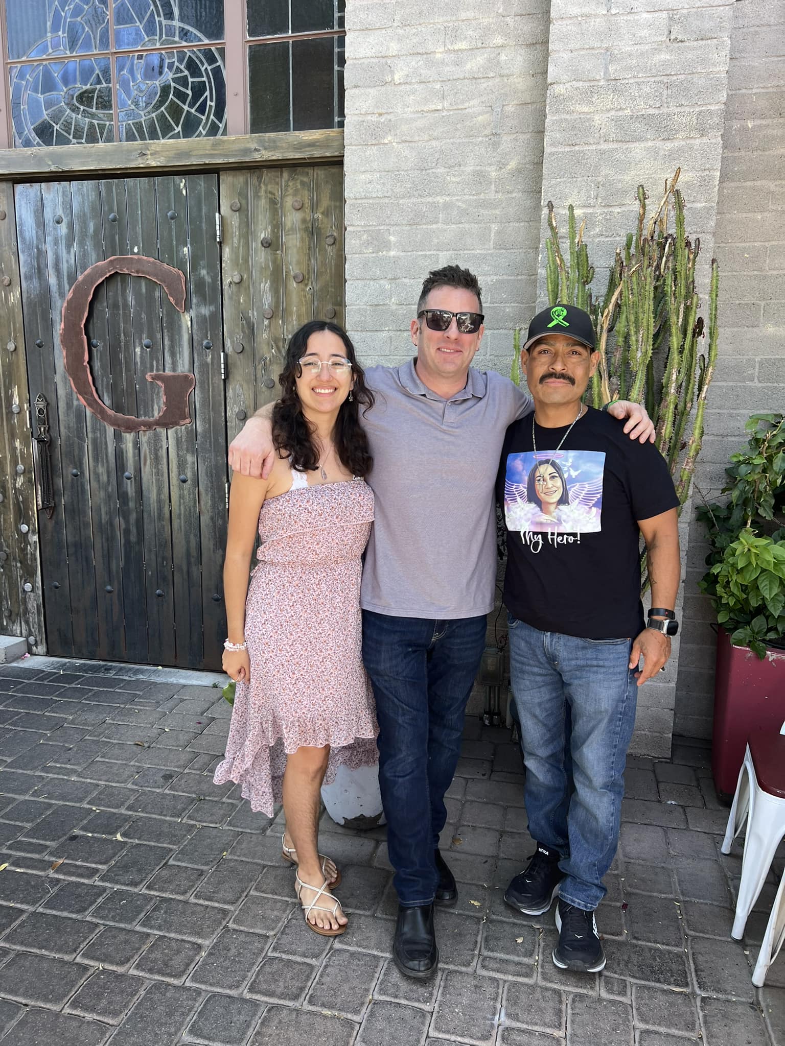 Jose Graciano (lung recipient) and Gino & Melody Colucci (donor family)